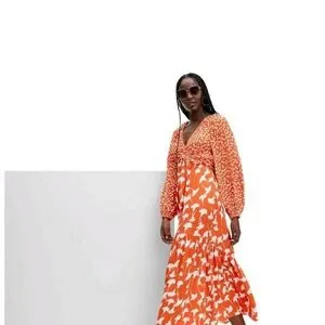 open lace back dress Diane von Furstenberg Bethania Wrap Dress Size 14 – C&J Collections Chicago main image 0